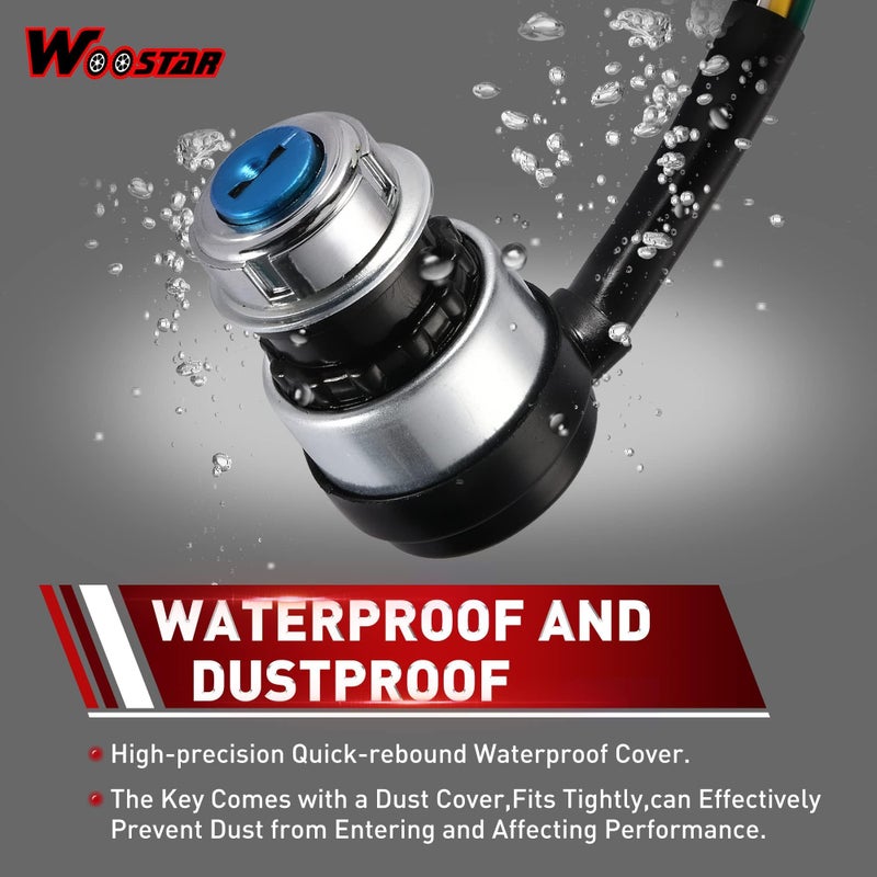 WOOSTAR 5 Pin Ignition Key Switch Replacement for 50cc 70cc 90cc 110cc 125cc 150cc 200cc 250cc Dune Buggy Go Kart ATV 4 Wheeler Quad - Image 5